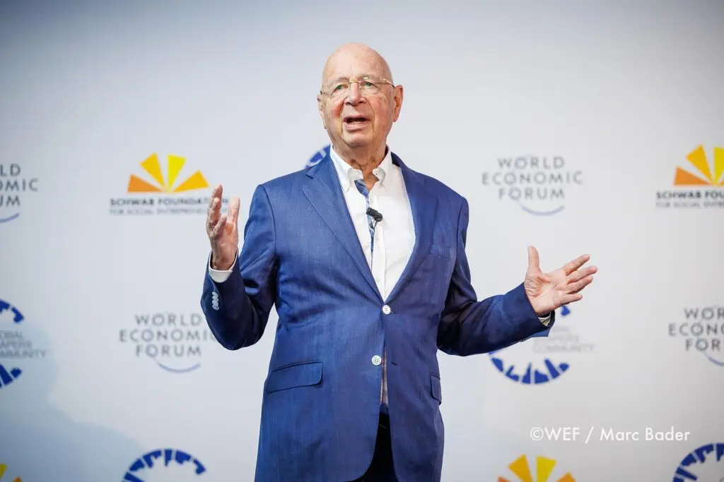 Klaus Schwab, photographed by Marc Bader